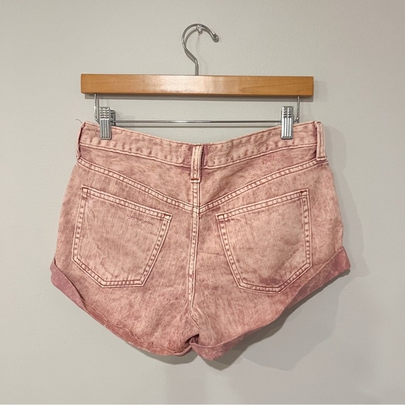 Free People We The Free Pink Cutoff Shorts - Picture 5 of 6